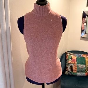 Sleeveless turtle neck sweater!